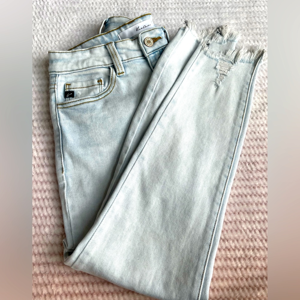 Kancan Melody High Rise Skinny Jeans WMN 5/26 Lt Wash Stretch Distr Ankle Denim